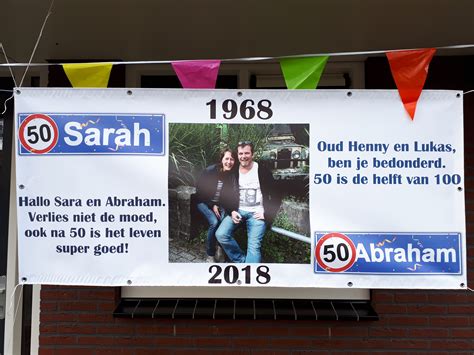 spandoek tekst 50 jaar|Abraham & Sarah teksten en inspiratie voor uw。